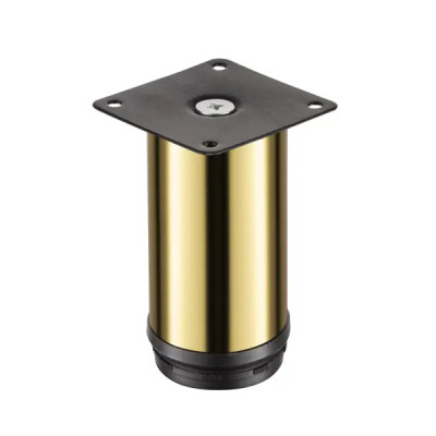 Опора мебельная регулируемая 100x50 мм сталь цвет золото