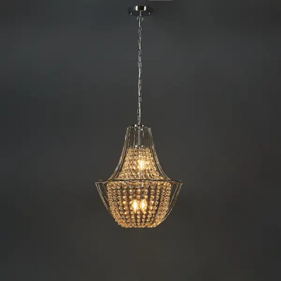 Светильник подвесной Crystal Pava FR1016PL-04S 4 лампы 16 м² цвет хром