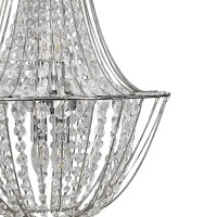 Светильник подвесной Crystal Pava FR1016PL-04S 4 лампы 16 м² цвет хром