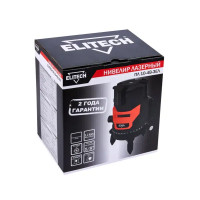 Уровень лазерный Elitech ПЛ 10-4В-ЗЕЛ зеленый луч, 25 м