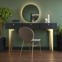 Ножка мебельная 720x135 мм сталь цвет золото нагрузка до 50 кг