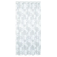 Штора для ванной Swensa Sally SWC-95-47-WHT 200x180 см полиэстер цвет бело-черный