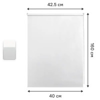 Штора рулонная Ока 40x160 см белая