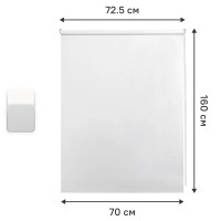 Штора рулонная Ока 70x160 см белая