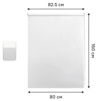 Штора рулонная Ока 80x160 см белая