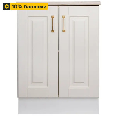 Кухонный шкаф напольный Лача 60x85x60 см МДФ цвет ванильный