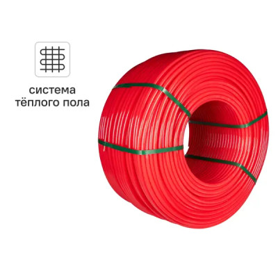 Труба из сшитого полиэтилена для отопления Rommer RPX-0002-501620D PE-Xa EVOH 16x2.0 мм PN10 бухта 500 м красная