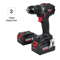 Дрель-шуруповерт аккумуляторная бесщеточная Elitech HD CD20SL2 E2201.041.02, 20 В Li-ion 2x4 Ач