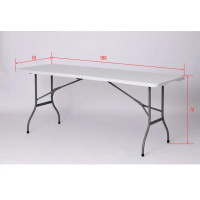 Стол кемпинговый складной Winpex 180x70x74 см металл белый