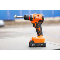 Дрель-шуруповерт аккумуляторная бесщеточная Спец БДА-21-Б, 21 В Li-ion 2x2 Ач