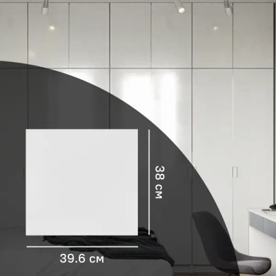 Дверь для шкафа Лион 39.6x38x1.6 см ЛДСП цвет белый лак