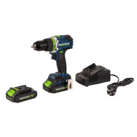 Дрель-шуруповерт аккумуляторная бесщеточная Rockfield RF2012BK, 20 В Li-ion 2x2 Ач