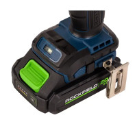 Дрель-шуруповерт аккумуляторная бесщеточная Rockfield RF2012BK, 20 В Li-ion 2x2 Ач