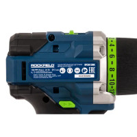 Дрель-шуруповерт аккумуляторная бесщеточная Rockfield RF2012BK, 20 В Li-ion 2x2 Ач