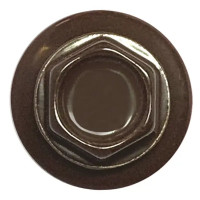 Саморезы кровельные по дереву Dilwis оцинкованные с буром 4.8x51 мм на вес RAL 8017