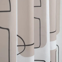 Штора для ванной Swensa Two SWC-95-56 200x180 см полиэстер цвет бело-бежевый
