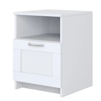 Тумба прикроватная 1 ящик Шведский стандарт Сириус 39.1x53.1x41.2 см КДСП цвет белый