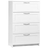 Комод Шведский стандарт Сириус 4 ящика 78.2x123.4x41.2 см ЛДСП цвет белый