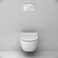 Комплект инсталляция с унитазом AM.PM Pulse Flashclean IS3LM0151.9P1702 безободковый с микролифтом клавиша цвет белый