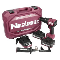Дрель-шуруповерт аккумуляторная бесщеточная Neolaser NCDB-170, 20 В Li-ion 2x4 Ач