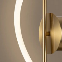 Светильник настенный светодиодный бра Fancy FR6059WL-L28BS цвет латунь