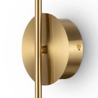 Светильник настенный светодиодный бра Fancy FR6059WL-L28BS цвет латунь