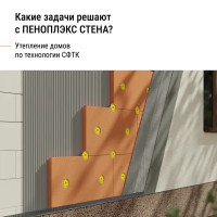 Экструдированный пенополистирол XPS Penoplex Стена Т-15 50 мм 585x1185 мм 0.69 м²