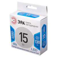 Лампа светодиодная Эра GX-15W-840-GX53 GX53 250 В 15 Вт круг 1200 лм теплый белый цвет света