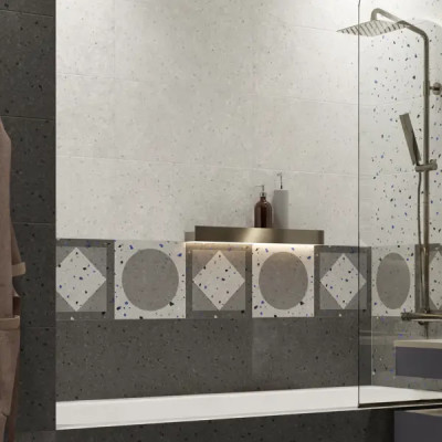 Плитка настенная Керамин Салерно 7Д тип 1 60x30 см 1.98 м² матовая цвет серый