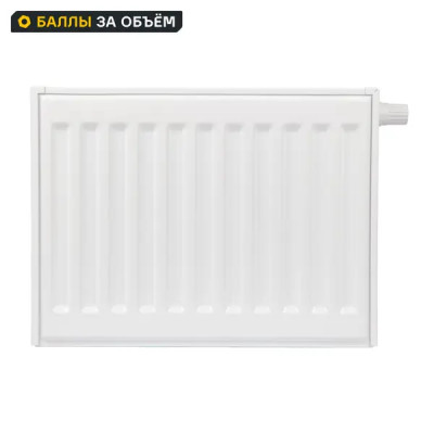 Радиатор панельный Neolaser Ventil Compact 22 300x400 нижнее правое подключение сталь белый