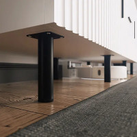 Опора круглая 150х30 мм цвет чёрный