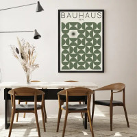 Картина с рамкой Postermarket Выставка 1919 50x70 см цвет зеленый