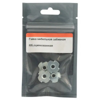 Гайка забивная М5 мм сталь цвет серебро 4 шт.