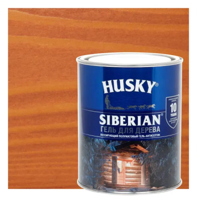 Гель для дерева Husky Siberian полуматовый цвет осенний клен 0.9 л