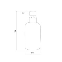 Дозатор для жидкого мыла Iddis Universal Black LMUBC00i46 керамика цвет черный