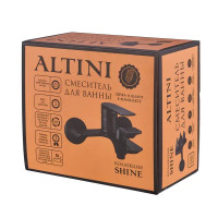 Смеситель для ванны Altini Shine 30531001-B однорычажный цвет черный матовый