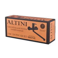 Смеситель для ванны Altini Shine 90531000-B однорычажный универсальный цвет черный матовый