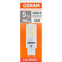 Лампа светодиодная Osram G9 5 Вт/840 нейтральный белый свет