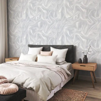 Обои флизелиновые Walldecor Exclusive Мэри серые 1.06 м 35072-14