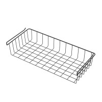 Корзина для шкафа 56x12x25.7 см цвет черный