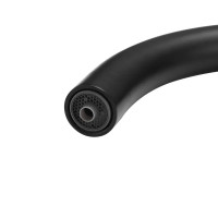 Смеситель для кухни Haiba HB HB76819-7 поворотный излив 24.9 см цвет черный