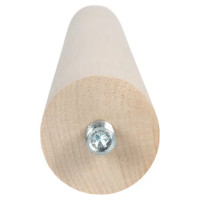 Ножка мебельная Tech-Krep круглая 500x38 мм, дерево цвет дерево