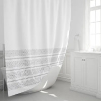Штора для ванной Fixsen Porto 180x200 см цвет белый