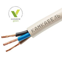 Провод Камкабель ПВС 3x0.75 100 м ГОСТ цвет белый