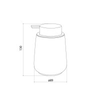 Дозатор для жидкого мыла Iddis Rich White LMRWC00i46 керамика цвет белый