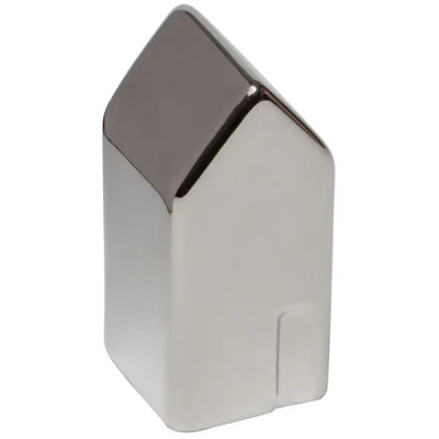 Декоративная фигура домик керамика 4.5x10 см цвет серо-белый