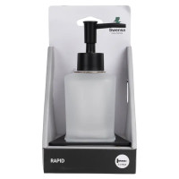 Дозатор для жидкого мыла Swensa Rapid SWR-9000-04, подвесной, цвет прозрачный/черный