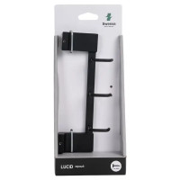 Вешалка Swensa Lucid SWR-5400-10-BLK, металл, 3 крючка, цвет черный