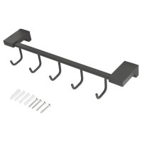 Вешалка Swensa Lucid SWR-5400-11-GRY, металл, 5 крючков, цвет серый