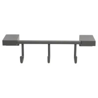 Вешалка Swensa Lucid SWR-5400-10-GRY, металл, 3 крючка, цвет серый